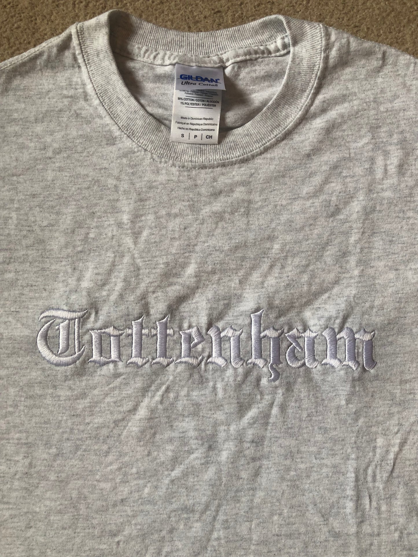 Tottenham Grey WHITE TEXT