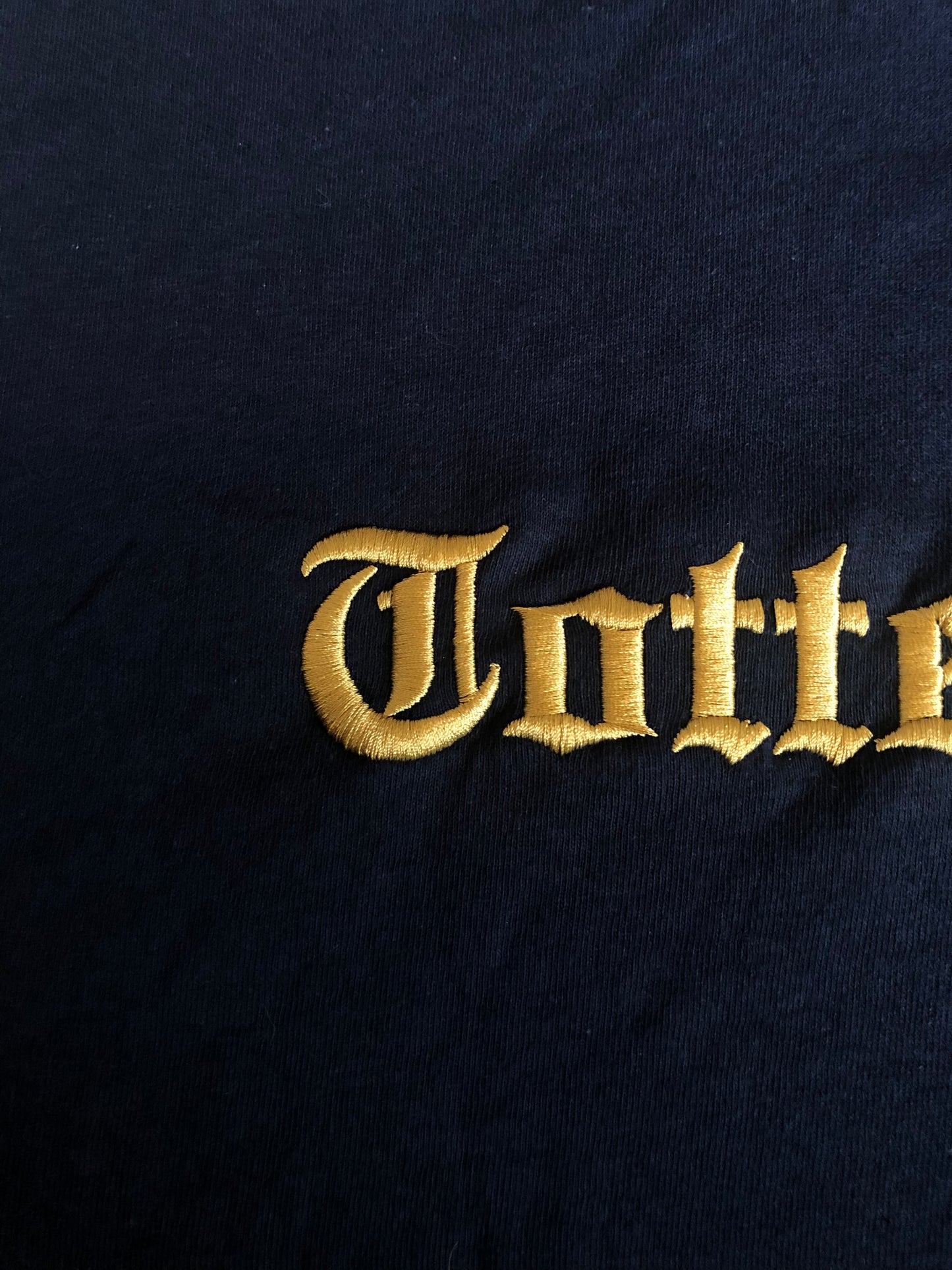 Tottenham Navy Blue - GOLD TEXT